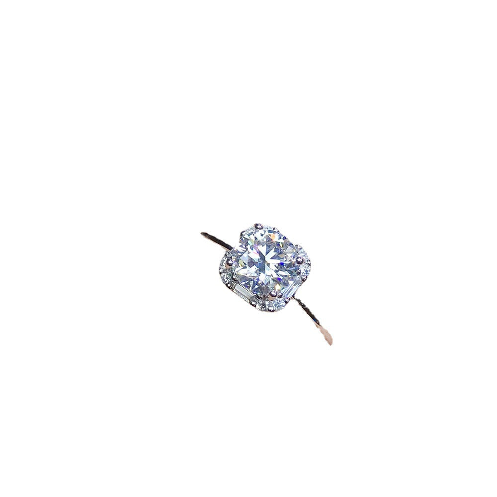 Classic Style Moissanite Ring Wholesale 925 Silver GRA Diamond Test Pen Included，Birthday gift. Couple rings